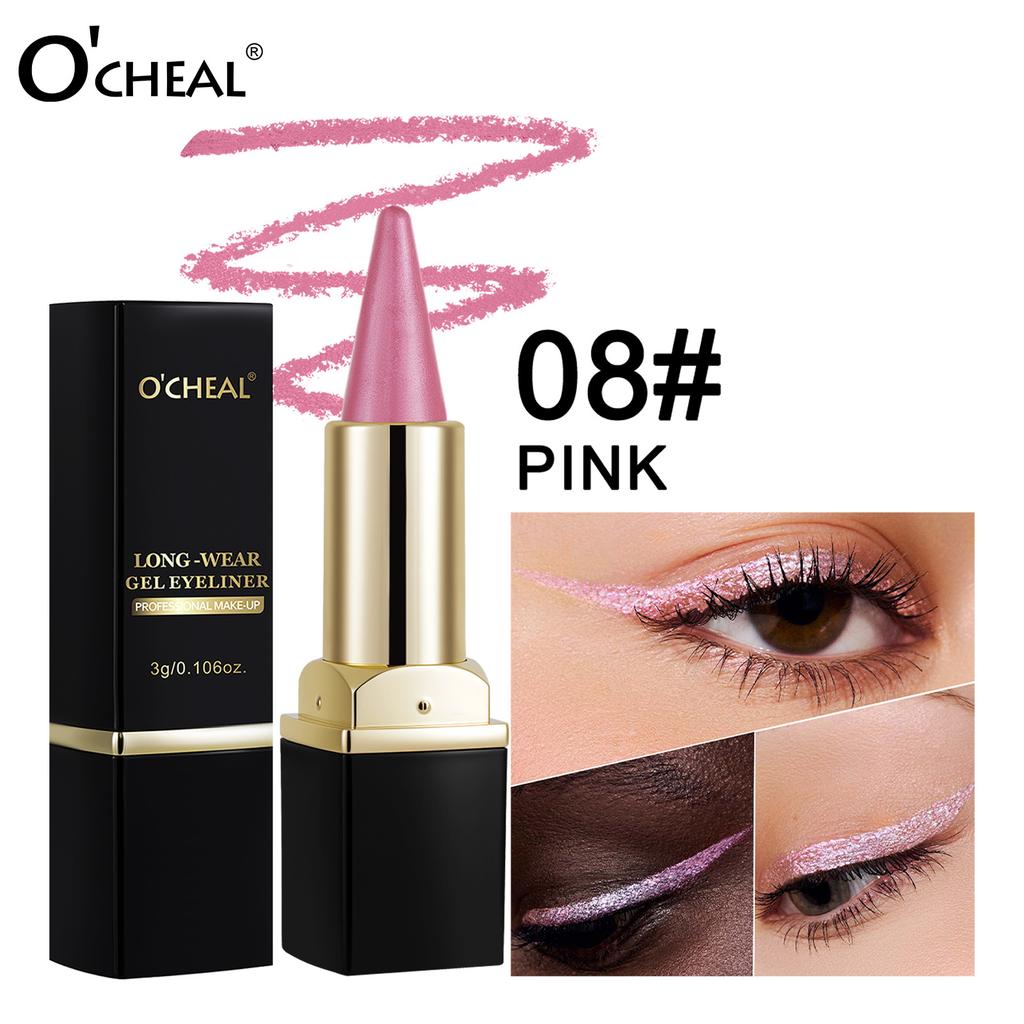 2Pcs Matte Gel Eyeliner Stick Waterproof Smudgeproof Smooth Creamy Long Wear Eye Liner Crayon