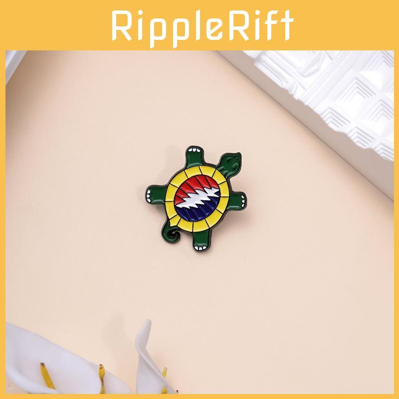 Cartoon Eyecatching Turtle Brooch Unique Alloy Pin For Rock Music Enthusiasts