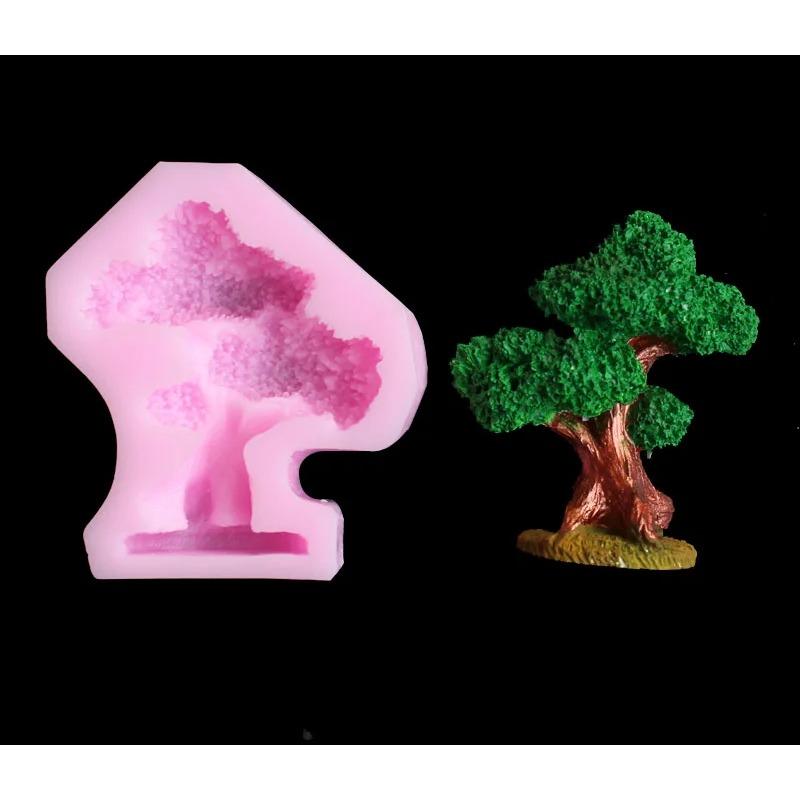 Pine Tree Silica Gel Mold DIY Soft Candy Clay Candle Fragrance Epoxy Resin Mold Decorative Crafts Mold