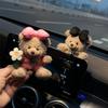Auto-Innenausstattung, Armaturenbrett-Ornamente, Plüschbär, Dekoration für die Mittelkonsole im Auto, Auto-Zubehör für Frauen und Mädchen, Home-Office-Dekoration, Geschenke