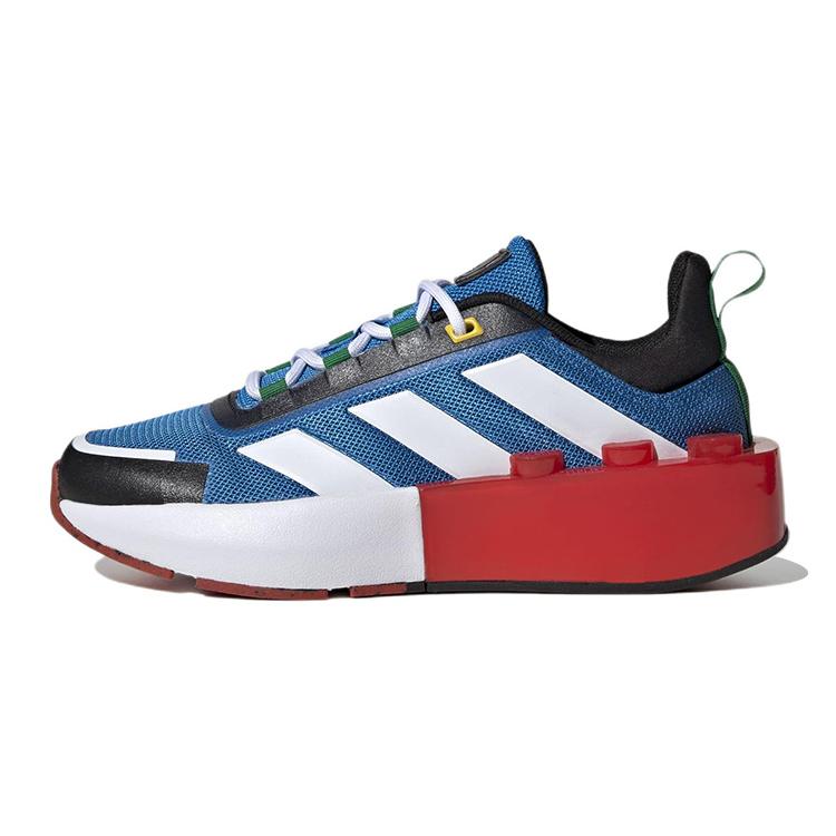 New adidas Tech Runner LEGO X Big Kid 'Shock Blue Red' HP5884