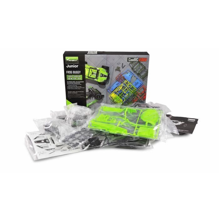 Buggy amewi coolrc diy frog 2wd 1:18 - kit de 72 pièces - vert