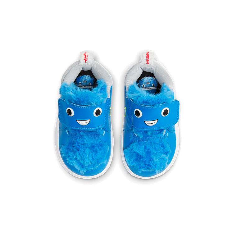 Nike Team Hustle D 9 Lil Slip Resistant Cushioning Abrasion Resistant Breathable Low top Toddler Shoes Blue White Baby CT4066-400
