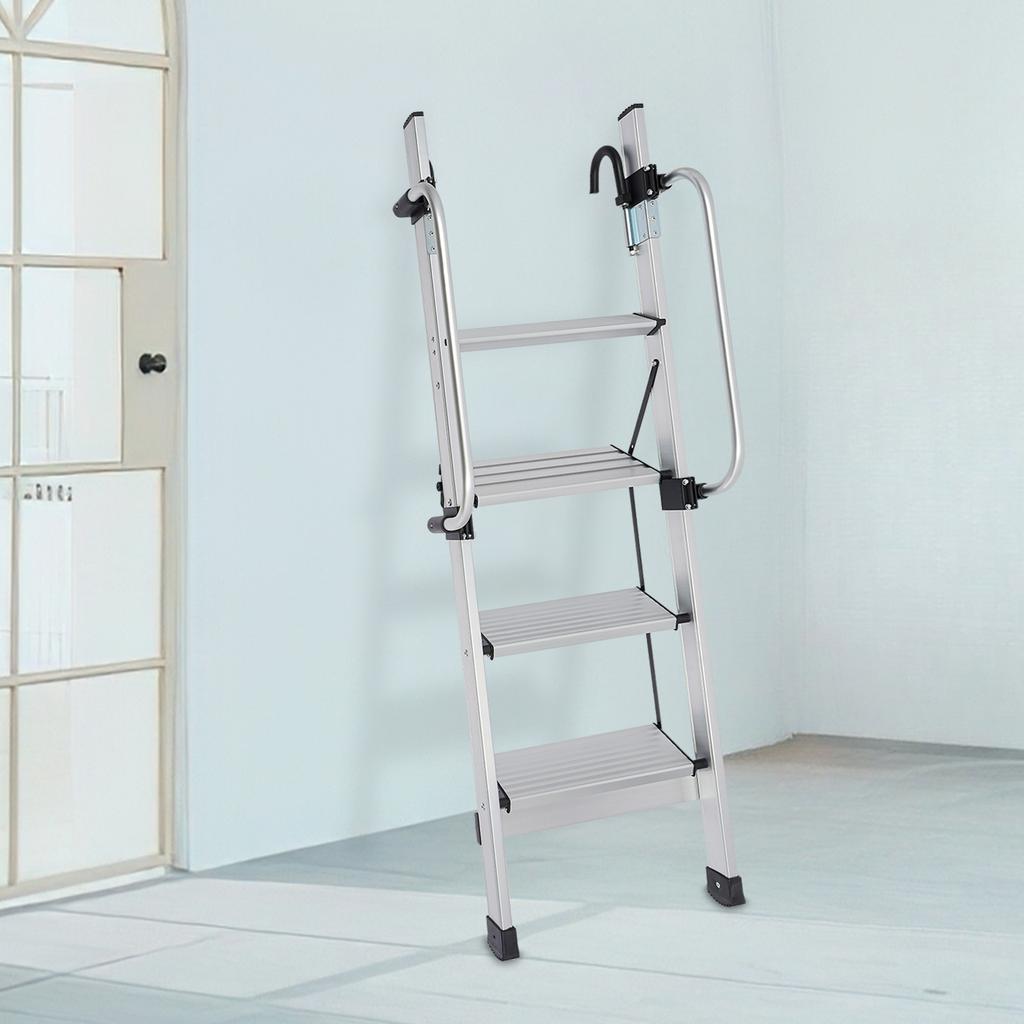 Strong & Stable 4-Step Stair Ladder for Bunk Bed, Portable Bed Ladder for Adults, Easy Climb Lightweight Ladder,Supports 330 lbs