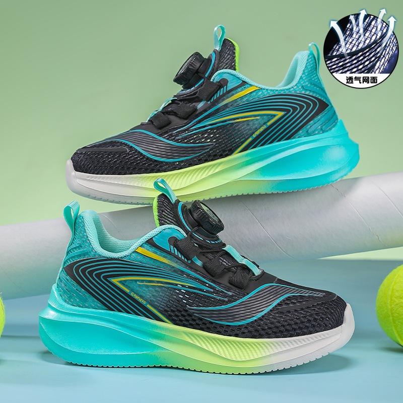 Children's single net shoes summer new breathable single net boys sports shoes students lightweight wear-resistant sports running shoes