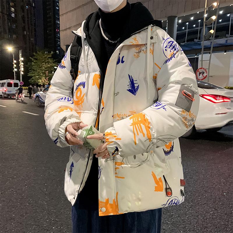 Padded Jacket Men's Winter Trendy Brand Teen High School Student Padded Jacket Down Jacket Thickened Padded Jacket