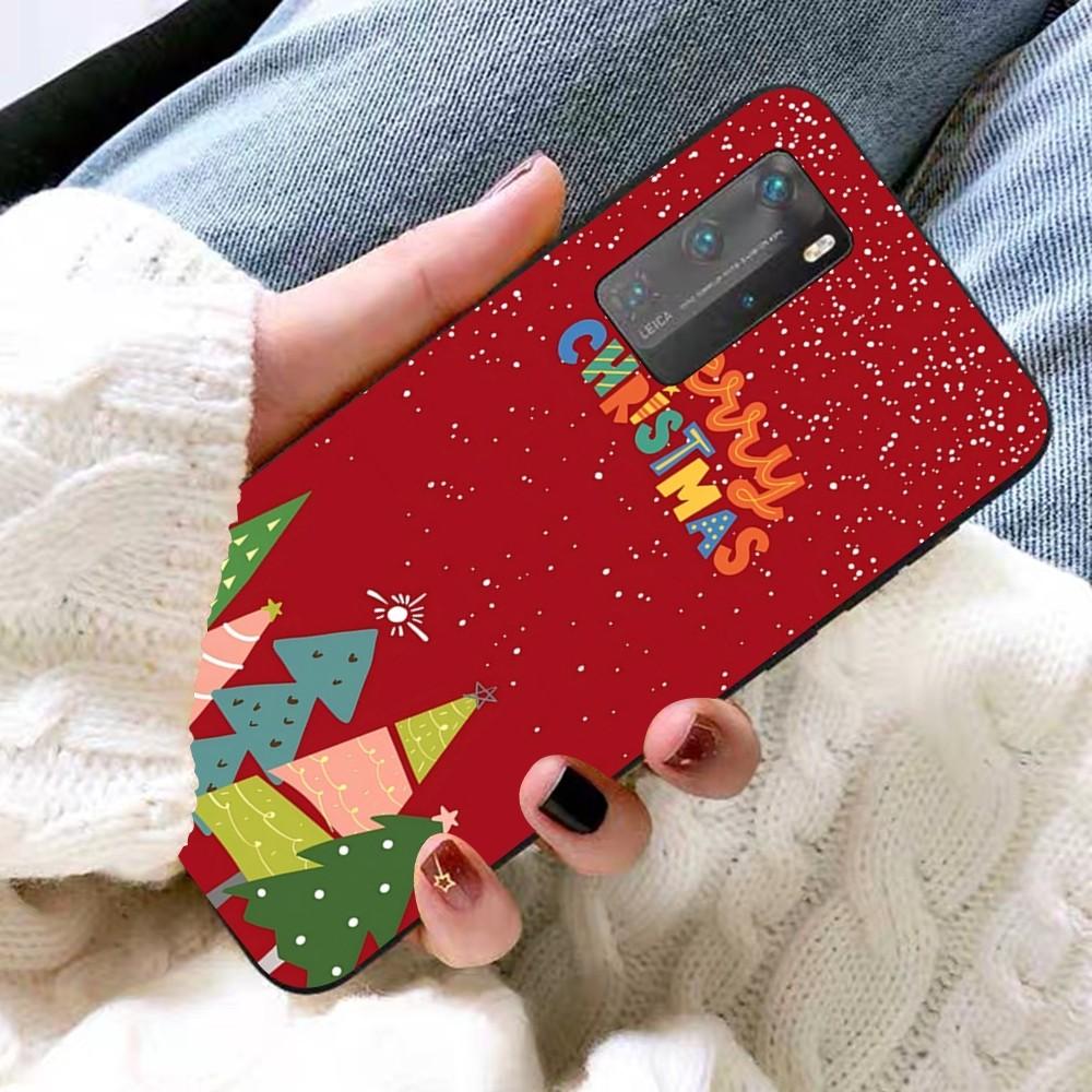 Merry Christmas Tree Phone Case For Huawei P 8 9 10 20 30 40 50 Pro Lite Psmart Honor 10 lite 70 Mate 20lite