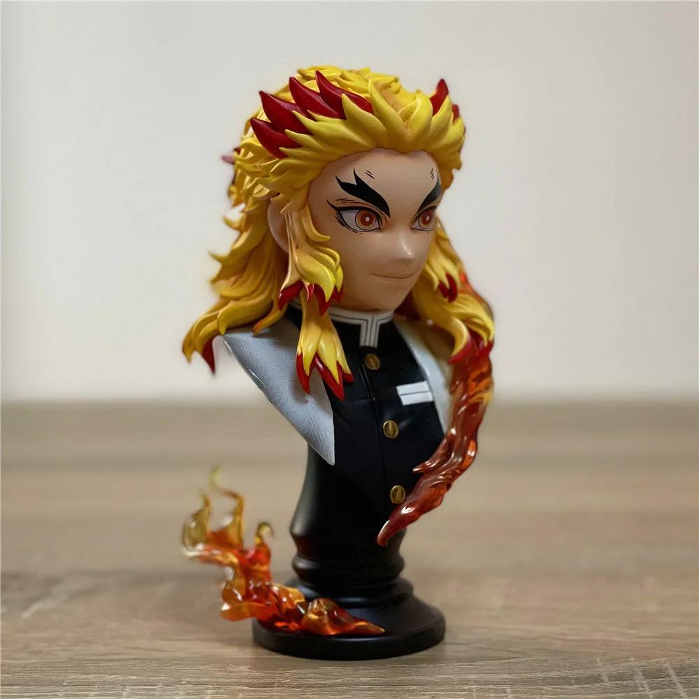 Demon Slayer Anime Figure Rengoku Kyoujurou Statue Decor Pvc Kimetsu No Yaiba Action Figurine Collection Model Toy Gift