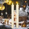 Remote Controlled LED Taper Candles Flickering Effect Atmosphere Night Lamp  Home Wedding Decor