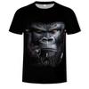T-shirt da uomo Monkey Gorilla Maglietta a maniche corte con stampa digitale 3D T-shirt estive da uomo