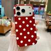 Applicable iPhone16 mobile phone case retro IMD polka dot color anti-drop protective case 17Pro all-inclusive case 15plus
