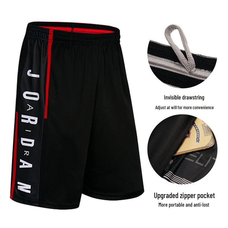 

Мужские быстросохнущие баскетбольные шорты - Свободный крой, для бега и фитнеса, пляжная одежда XXXL