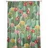 Cactus Plant Flower Watercolor Painting Tulle Curtains For Bedroom Modern Voile Curtains Home Decoration Window Curtains