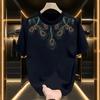 Trendy Brand Short-Sleeved Pure Cotton Men'S Printed T-Shirt Trendy Men'S And Women'S Versatile Round Neck T-Shirt Men'S