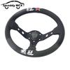 13inch 320mm JDM Classic Drift Racing Steering Wheel Real Leather Car Universal With Accessories 326Power