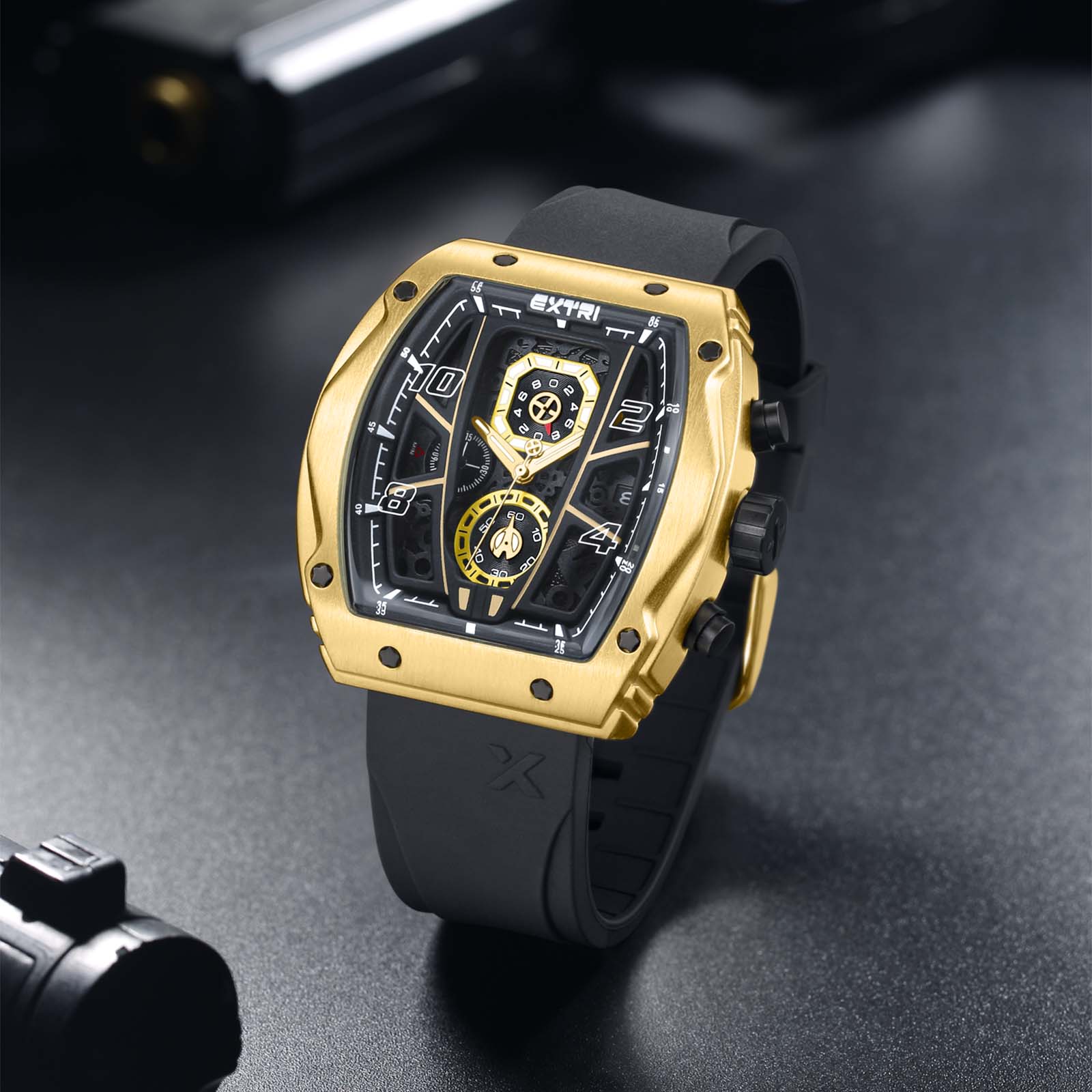 Мужские спортивные часы кварцевые часы мужские часы календарь часы для мужчин часы — фото 5