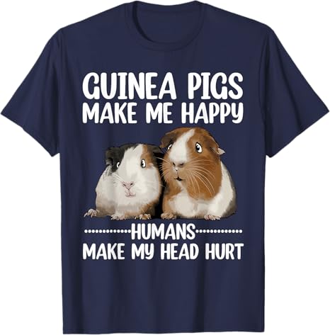 Funny Guinea Pig Art for Women Girls Guinea Pig Lovers TShirt Y2k Art Saying Tee Novelty Gift Cotton Short Sleeve Streetwear