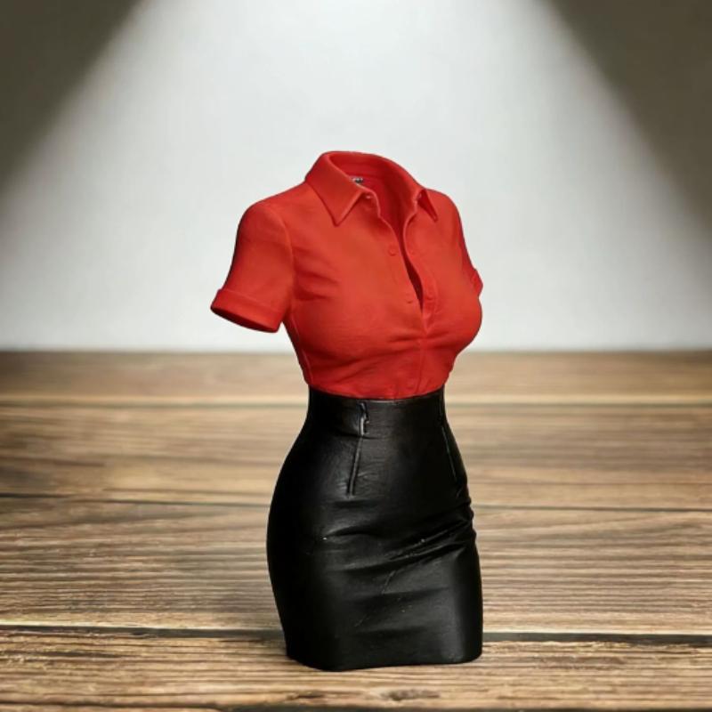

A 3D-Printed Creative Office Ornament, Desktop Art Decoration, a Niche High-End Sculpture, Perfect for Relieving Stress at Work красный