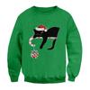 Christmas Print Loose Fit Round Neck Sweatshirt For Men