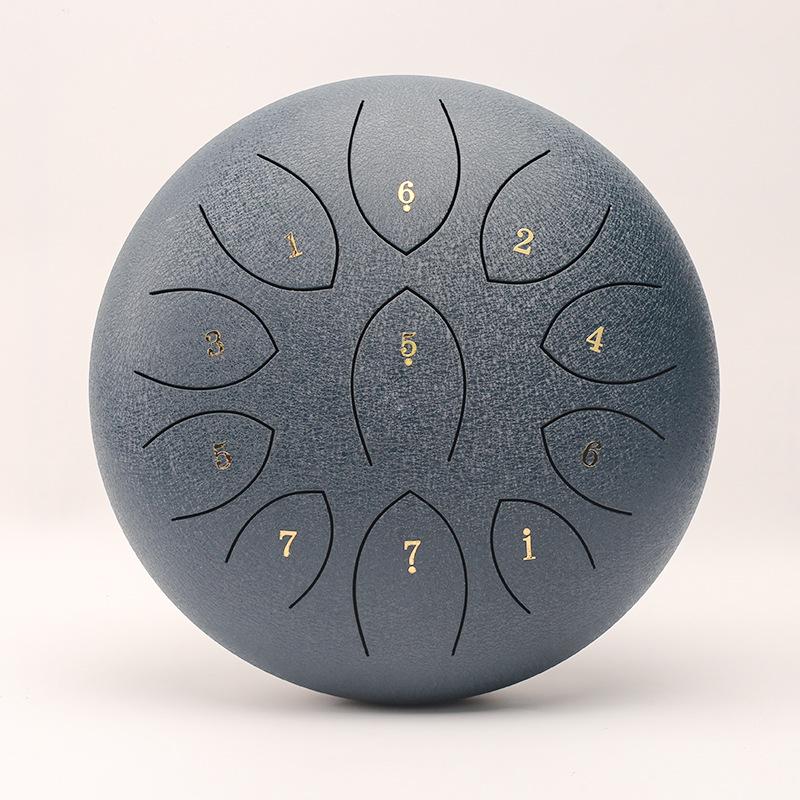12-inch Mini Ethereal Steel Tongue Drum - 11-tone Percussion Instrument for Kids