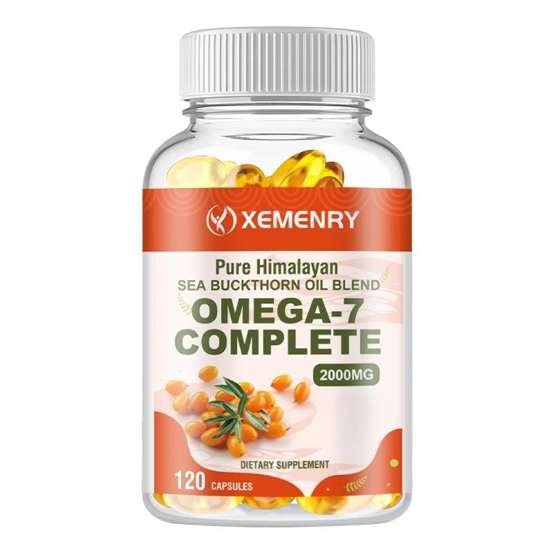 XEMENRY Organic Sea Buckthorn Seed Oil Softgels, all-natural, 2000 mg per serving, easily absorbed. 120