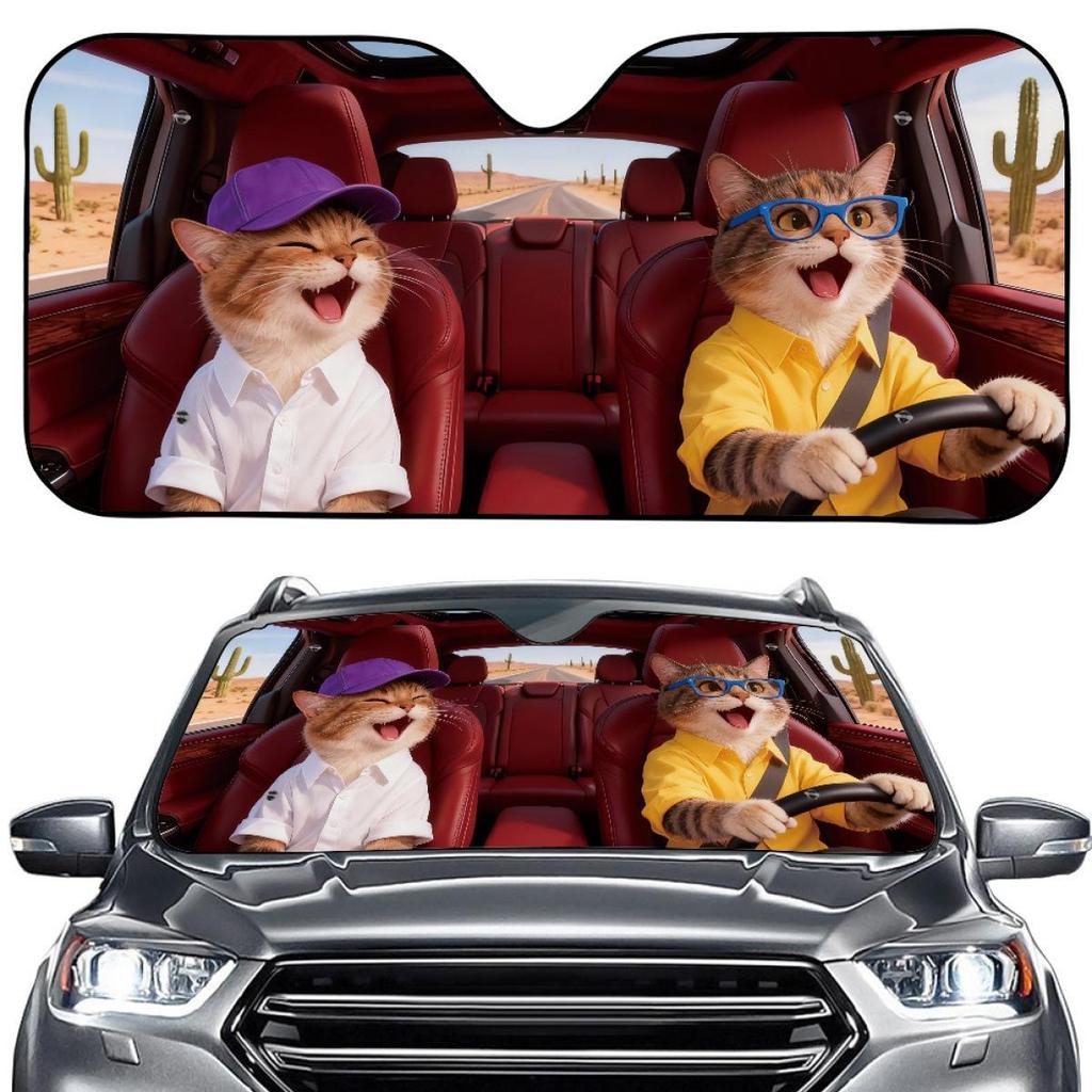 Creative Summer Aluminum Foil Car Windshield Sunshade