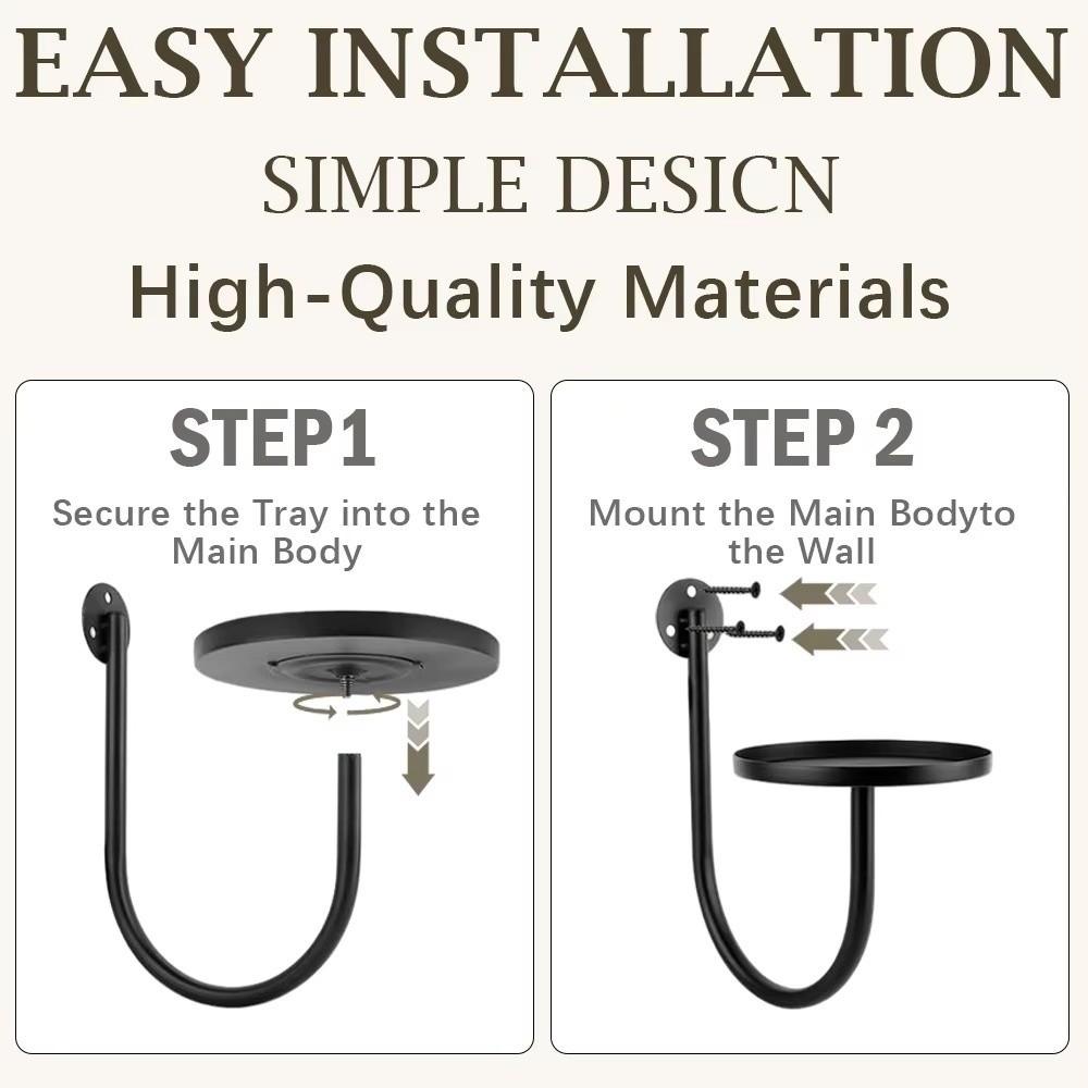 Space Saving Hanging Plant Stand Bonsai Hanging Metal Flower Shelf  Outdoor Gardening