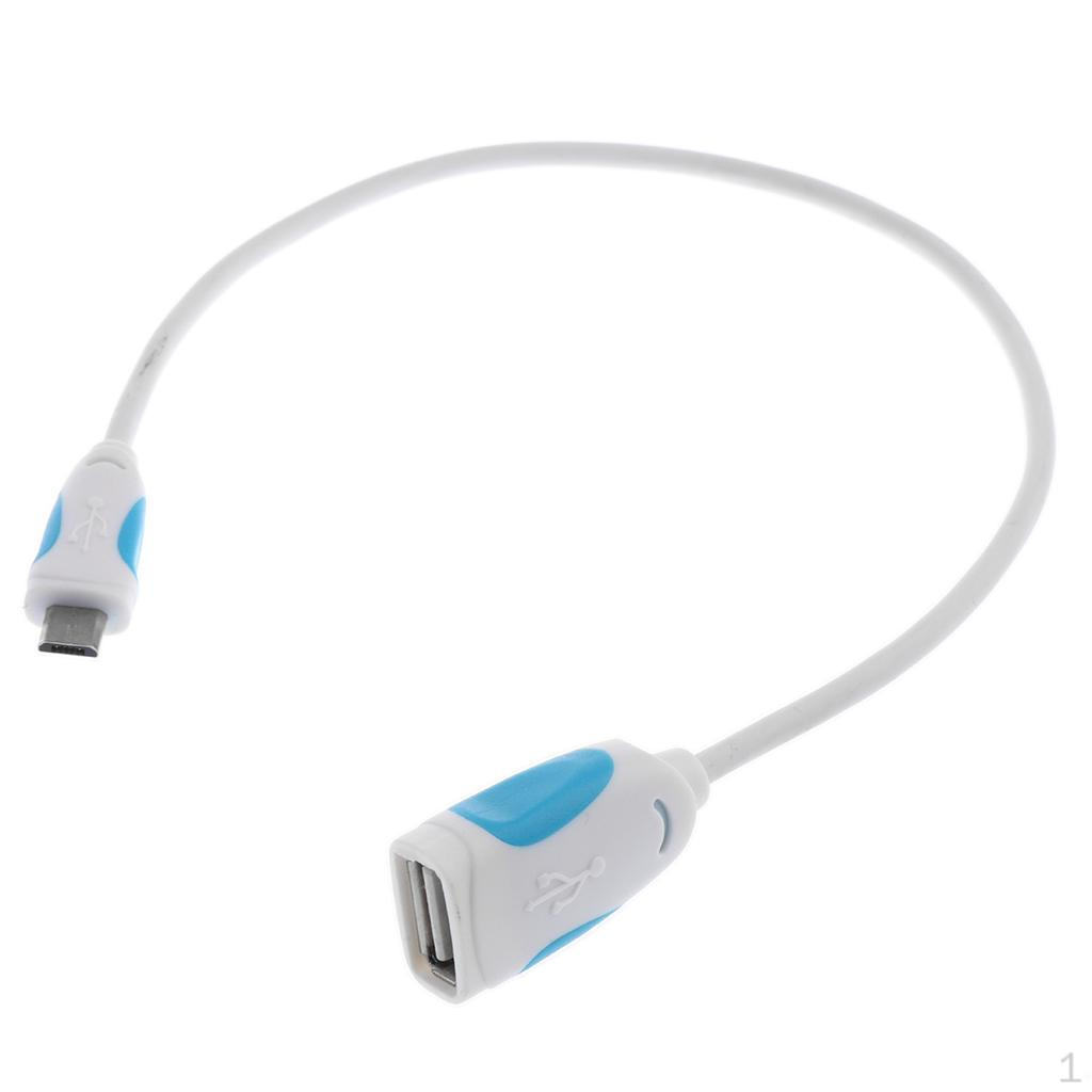 

Converter Cable Micro USB Male To 2.0 A Female OTG Cord For белый