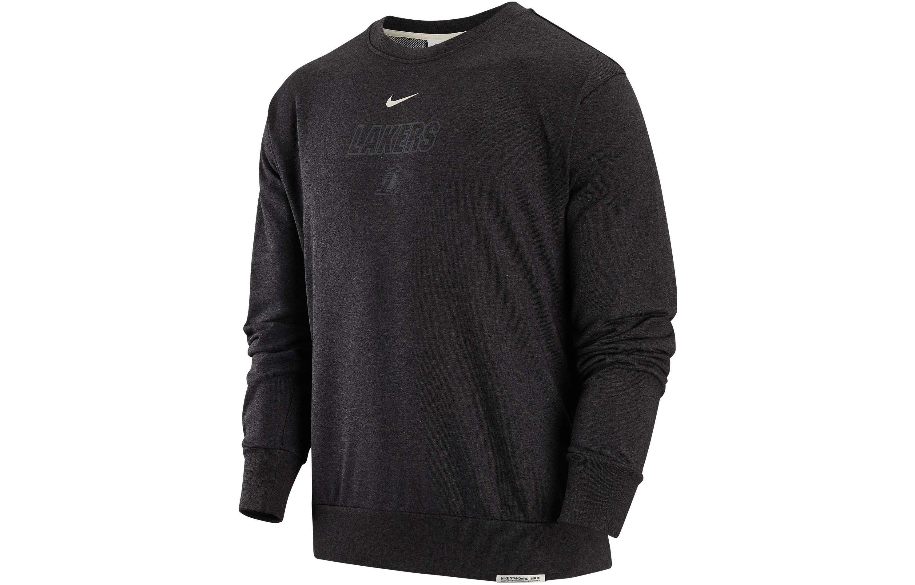 Nike Sweatshirts Men s Black Crew Neck Moderate Regular DR2121-264 S