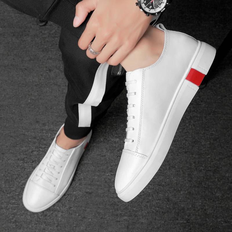 Mens Shoes Leather Male Men's Men Sneakers Shoes for Men Luxury Designer Casual Flat Flats Men Leather Man Shoes