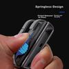 BO YOU Creative Titanium Alloy Car Keychain Ring Household Essential Men's Double Row Key Holder Belt Accessory