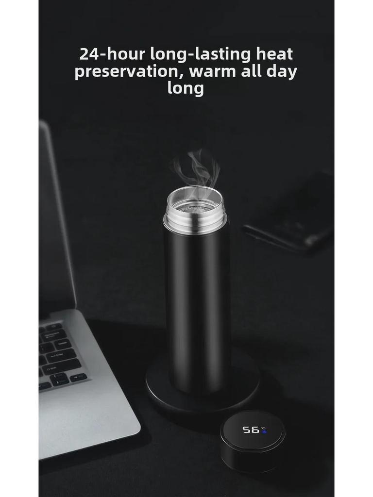 Engraved Stainless Steel Smart Thermos Cup - Perfect for Business Gifts and Event Openings.