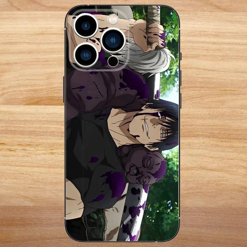 Anime Jujutsu Kaisen Phone Case For iPhone 16 15 14 13 12 11 Pro Max Mini X XR XS SE20 8 7 Plus Clear TPU Cases Toji Fushiguro