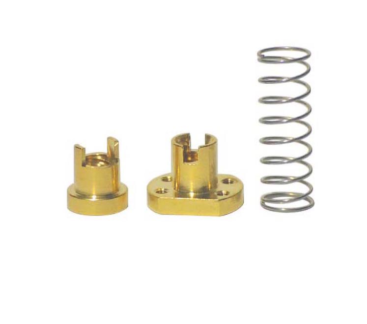 Link CNC 3D Printer Backlash Eliminating Nut for T8 Lead Screw, T-Shaped Thread, H-Shaped Brass