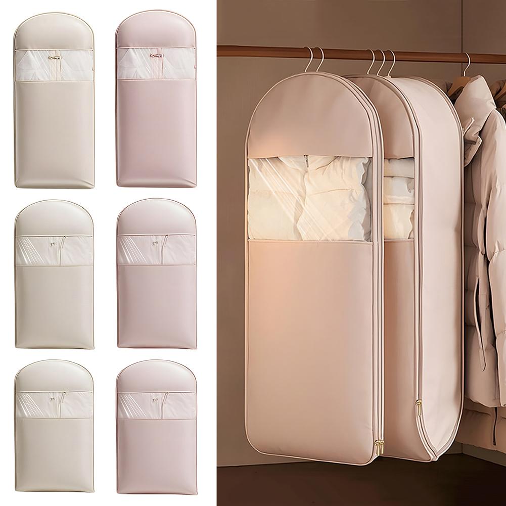 1pcs Clothes Compression Bags Down Jacket Compressed Dust Cover Compression Hanging Bag Household Clothes Storage Organizer