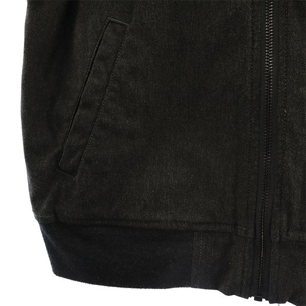 AVIREX Logo patch Zip jacket F gray Women Used