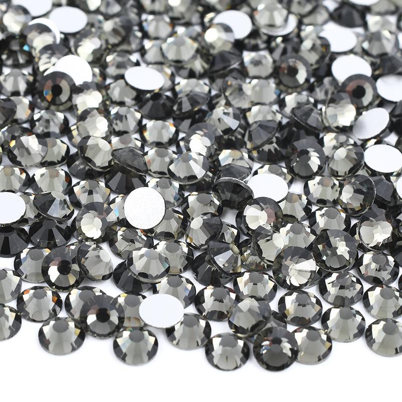 Glitter SS6 SS12 SS16 SS20 Light Rose Flat Back Crystal Stones Applique Non Hotfix Strass Glass Nail Rhinestone for DIY Craft