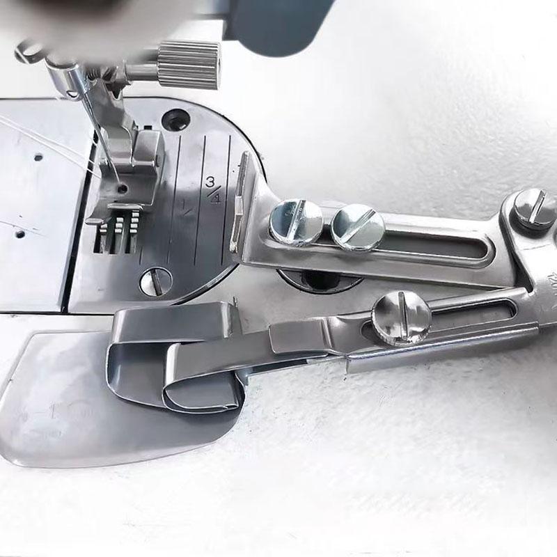 A11 Adjustable Hemming Roller Crimping Folder Binder Presser Foot Of Flat Car Industrial Lockstitch Sewing Machine Accessories
