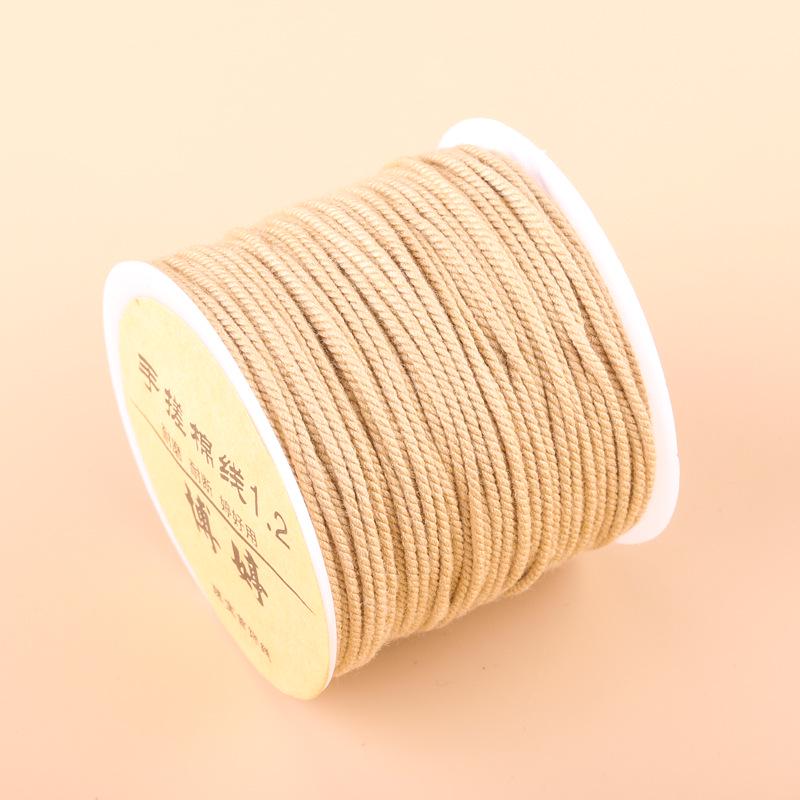 20m Multicolor Tie-Dyed Cotton Thread for DIY Moon Bodhi Bracelet