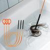 1Pc Sewer Dredger Hair Hair Convenient Cleaning Cleaning Hook Floor Drain Sink Bathroom Kitchen Sticky Dredging Artifact
