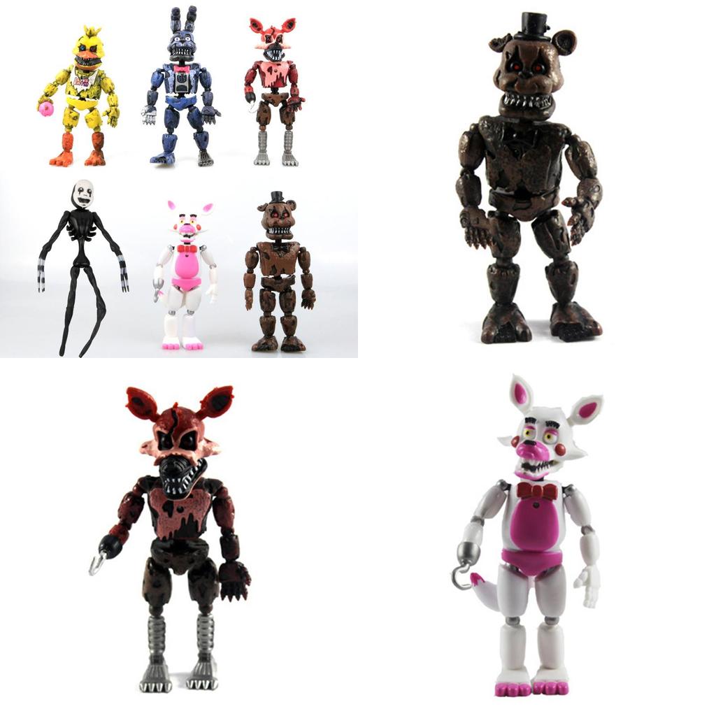 Roztomilá 19cm Fnaf Five Nights At Freddy's 6ks Pvc Herní Postavičky Hračky Pro Děti
