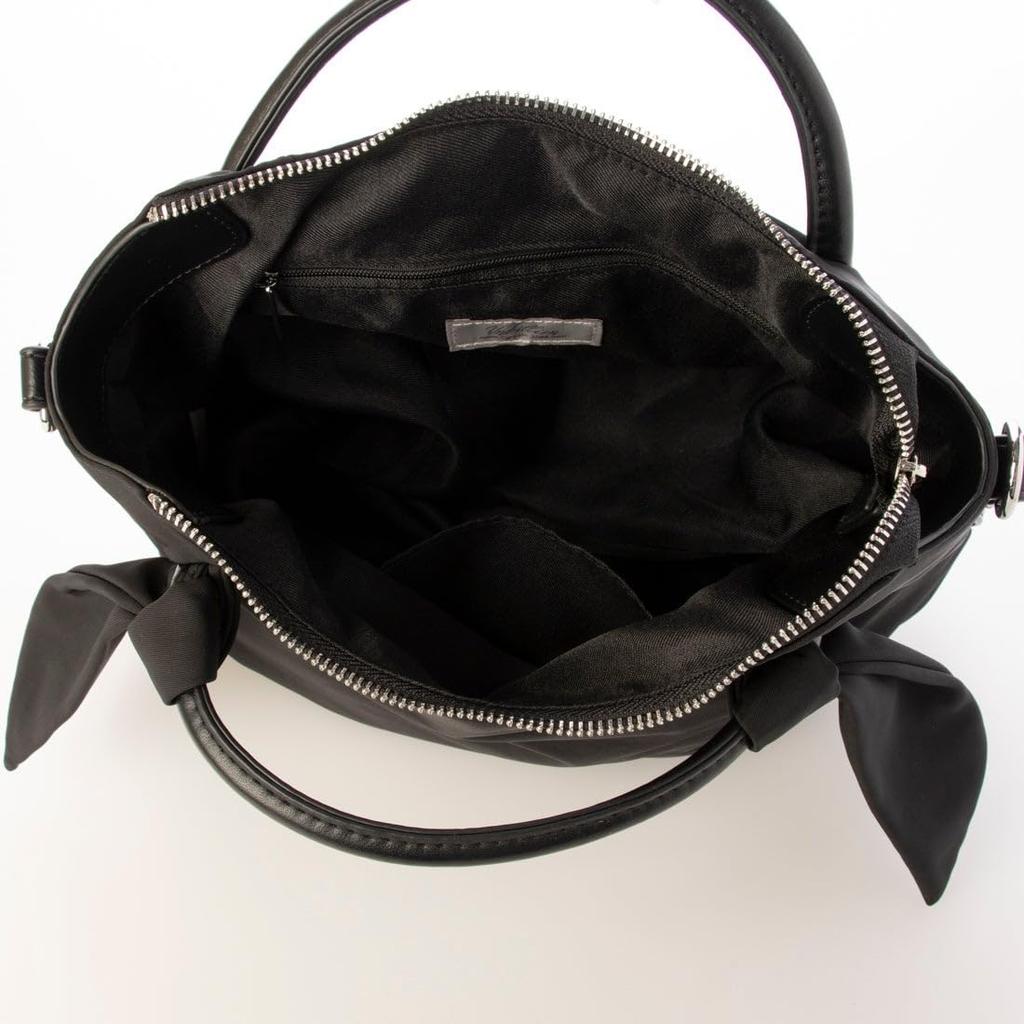 [Kashkash] Ribbon Nylon 2-Way Mini Tote Bag