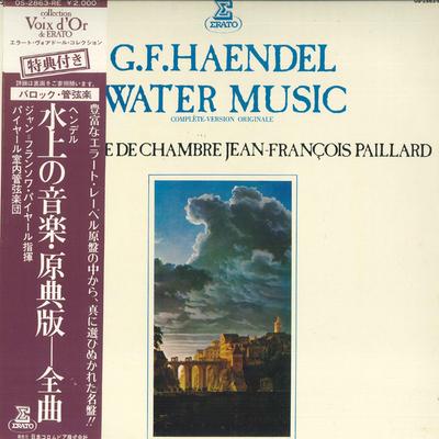 LP Record JEAN FRANCOIS PAILLARD, ORCHESTRE D - Handel: Water Music (original Versi OS2863RE ERATO 1973 Japan Classical Used