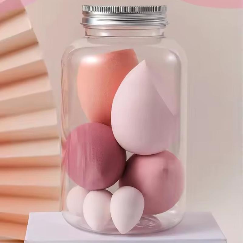 7 Stück Make-up-Schwamm Kosmetik-Puff Foundation-Schwämme Blender Beauty-Ei Puder-Puffs Make-up-Zubehör Frauen Make-up-Werkzeuge