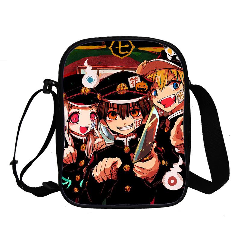 Ground bound teenager Hua Zijun animation peripheral messenger bag, primary and secondary school student schoolbag 3D full color printing double
