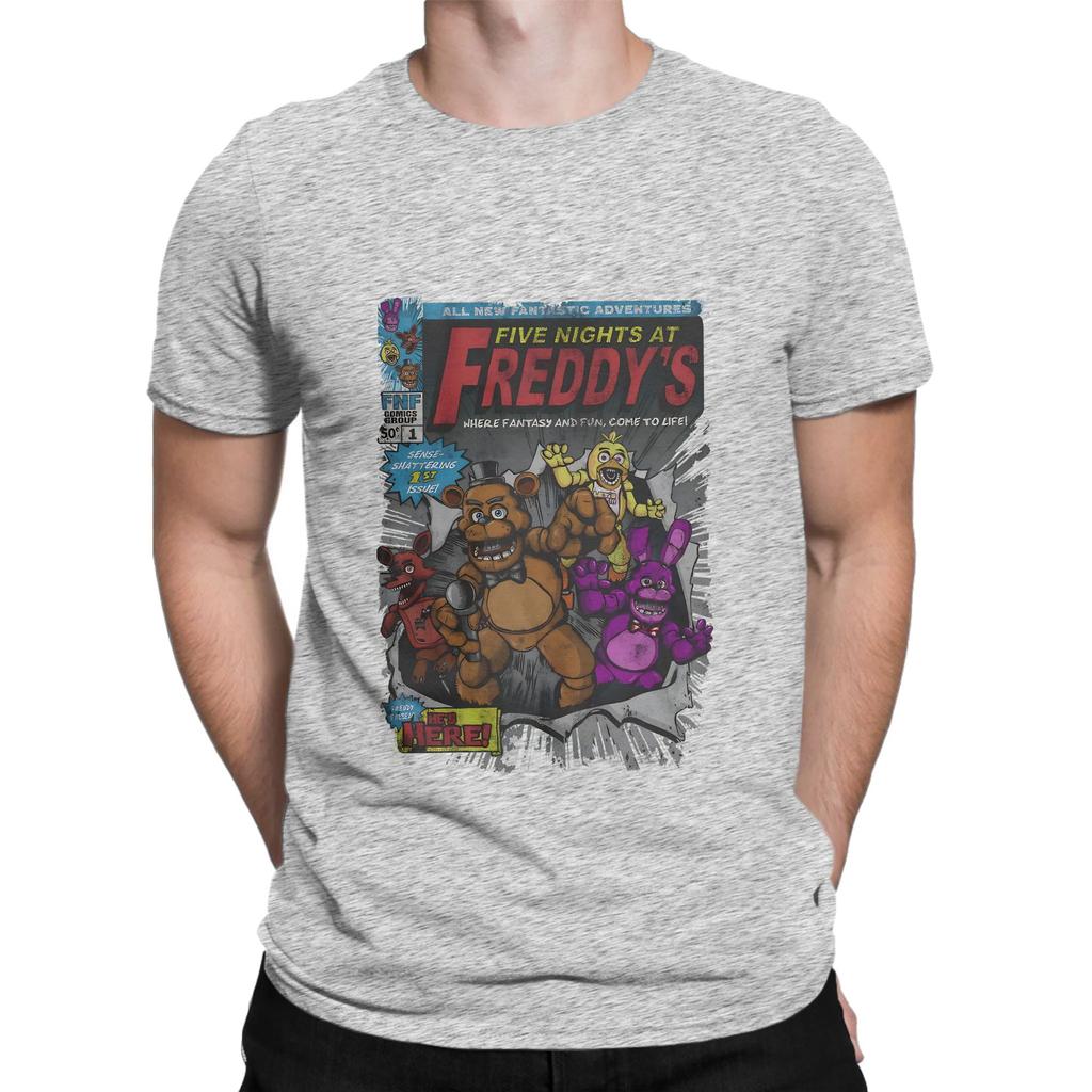 Five Nights at Freddys Comic Novelty 100 Cotton TShirt FNAF Tops Tees For Unisex