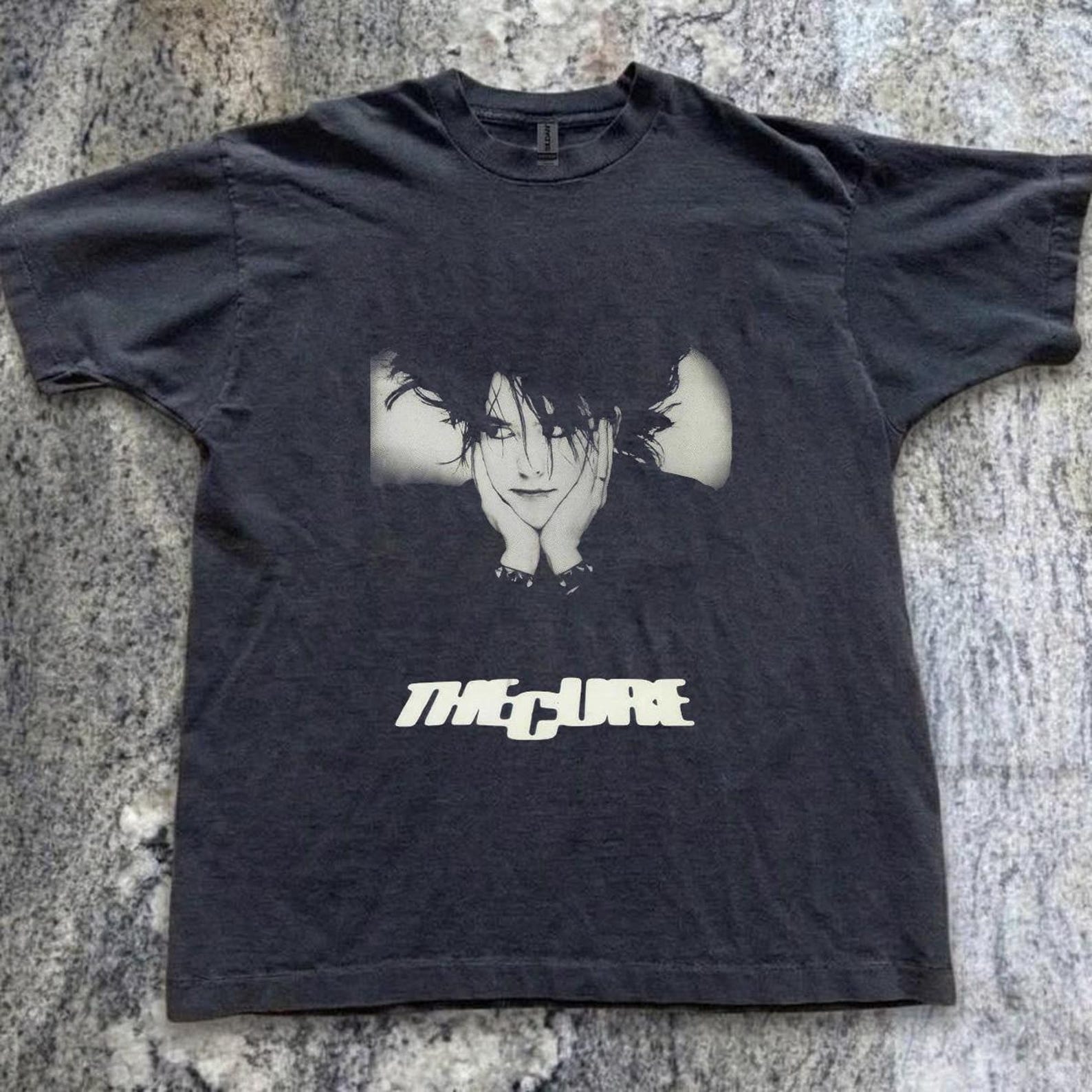 The Cure Band T shirt, 90s Alt Rock Cotton Tee, Goth Clothing Concert Apparel 4XL