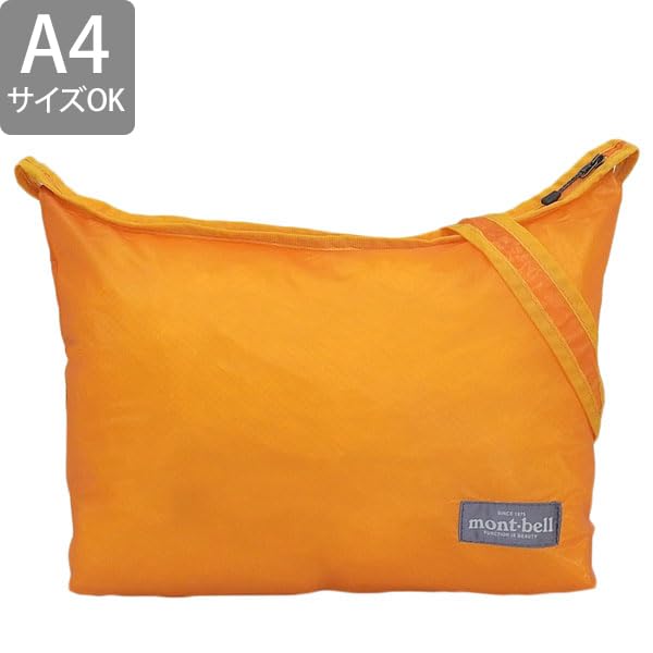 Montbell Nylon Shoulder Bag for Men and A4 Compatible U.L.MONO Women, Large, 1123751,