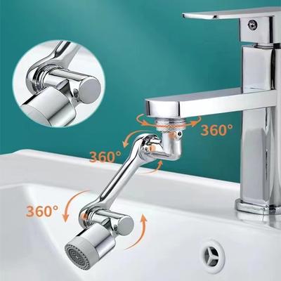 Robinet domestique double vitesse universel, résistant aux éclaboussures, 1,6 mpa, rotatif à 1080 degrés, résistant aux éclaboussures + rehausseur