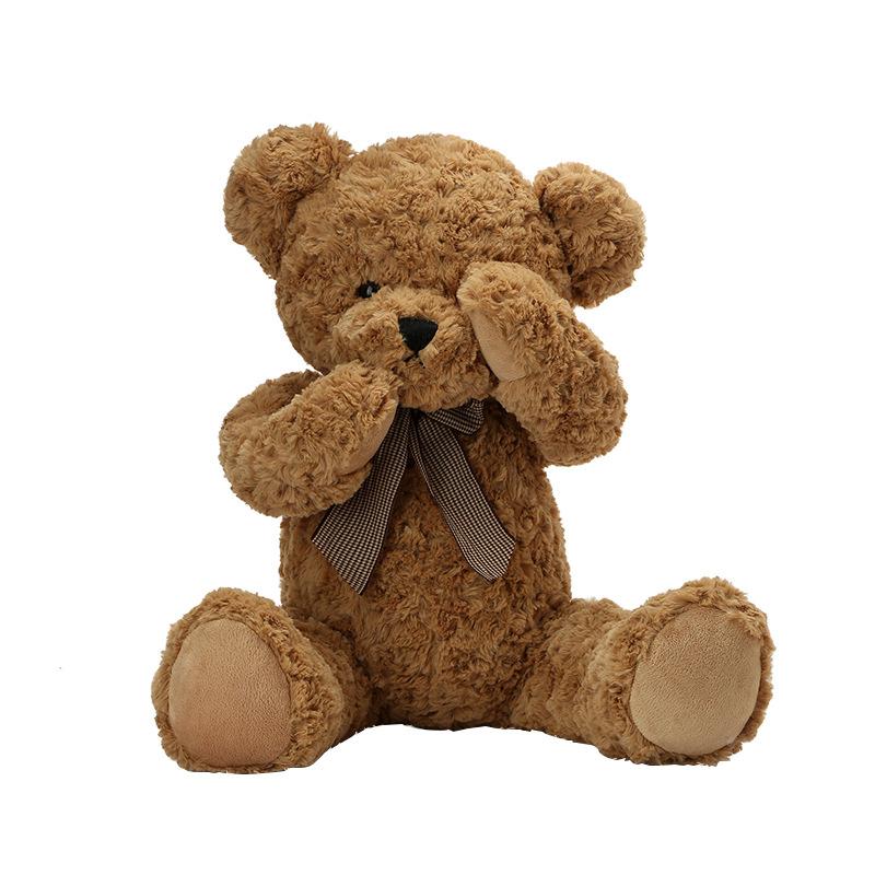Teddy Bear Plush Toy Doll Hug Bear Girl Large Bow Tie Shy Bear Doll Bear 45cm